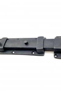 Antika Tarz Dekoratif Pirinç Yassı Kapı Sürgüsü - 55x215 mm, Oksit