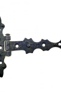 Antika Tarz Dekoratif Pirinç Yıldız Kuyruklu Menteşe - 85x110 mm, Oksit