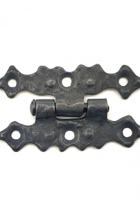 Antika Tarz Dekoratif Pirinç Yıldız Menteşe - 63x36 mm, Oksit