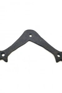 Antika Tarz Dekoratif Pirinç Zambak Gönye - Üst, 107x107 mm, Oksit