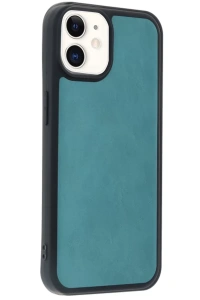 Apple iPhone 11 Kılıf Aras Deri Kapak - Açık Yeşil