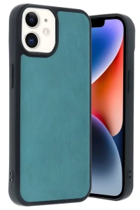 Apple iPhone 11 Kılıf Aras Deri Kapak - Açık Yeşil