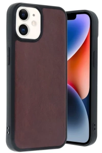 Apple iPhone 11 Kılıf Aras Deri Kapak - Bordo