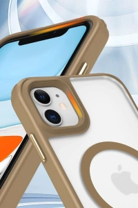 Apple iPhone 11 Kılıf Enka Magsafe Silikon Kılıf - Siyah