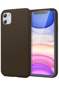 Apple iPhone 11 Kılıf First Silikon - Kahverengi