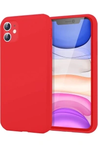 Apple iPhone 11 Kılıf First Silikon - Kırmızı