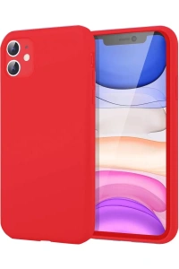 Apple iPhone 11 Kılıf First Silikon - Kırmızı