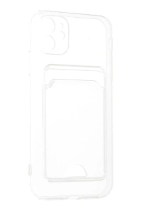 Apple iPhone 11 Kılıf Kart Şeffaf Silikon - Şeffaf