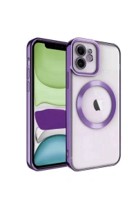 Apple iPhone 11 Kılıf Kross Magneticsafe Kapak - Mor