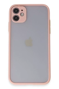 Apple iPhone 11 Kılıf Montreal Silikon Kapak - Pembe