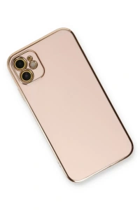 Apple iPhone 11 Kılıf Volet Silikon - Pembe