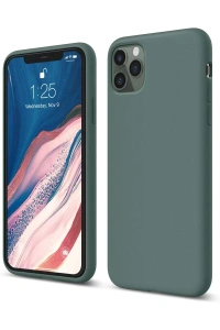 Apple iPhone 11 Pro Kılıf First Silikon - Koyu Yeşil