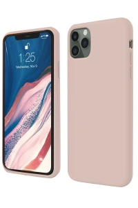 Apple iPhone 11 Pro Kılıf First Silikon - Rose Gold