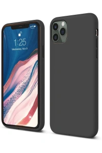 Apple iPhone 11 Pro Kılıf First Silikon - Siyah