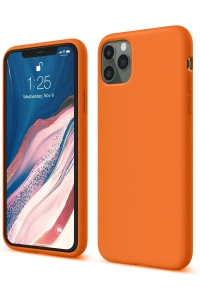 Apple iPhone 11 Pro Kılıf First Silikon - Turuncu