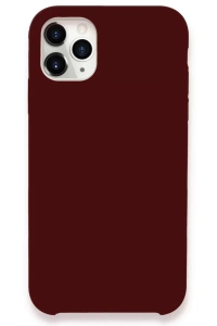 Apple iPhone 11 Pro Kılıf Lansman Legant Silikon - Bordo