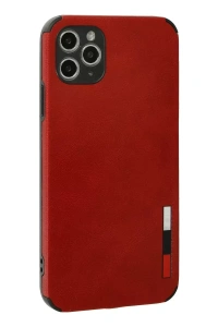 Apple iPhone 11 Pro Kılıf Loop Deri Silikon - Kırmızı