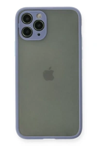 Apple iPhone 11 Pro Kılıf Montreal Silikon Kapak - Gri