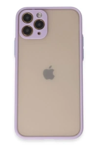 Apple iPhone 11 Pro Kılıf Montreal Silikon Kapak - Mor