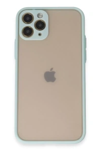 Apple iPhone 11 Pro Kılıf Montreal Silikon Kapak - Turkuaz
