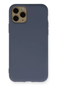 Apple iPhone 11 Pro Kılıf Nano içi Kadife Silikon - Gri