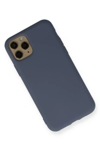 Apple iPhone 11 Pro Kılıf Nano içi Kadife Silikon - Gri