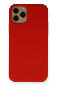 Apple iPhone 11 Pro Kılıf Nano içi Kadife Silikon - Kırmızı