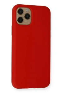 Apple iPhone 11 Pro Kılıf Nano içi Kadife Silikon - Kırmızı