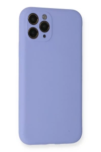 Apple iPhone 11 Pro Kılıf Nano içi Kadife Silikon- Lila