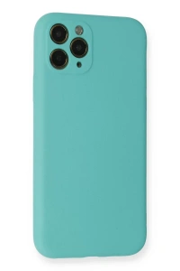 Apple iPhone 11 Pro Kılıf Nano içi Kadife Silikon - Turkuaz
