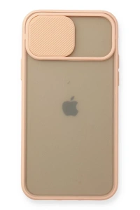 Apple iPhone 11 Pro Kılıf Palm Buzlu Kamera Sürgülü Silikon - Pembe