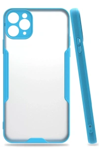 Apple iPhone 11 Pro Kılıf Platin Silikon - Mavi