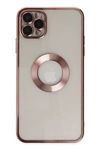 Apple iPhone 11 Pro Kılıf Slot Silikon - Rose Gold