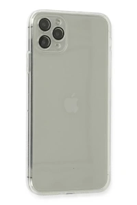 Apple iPhone 11 Pro Max Kılıf Fly Lens Silikon - Şeffaf