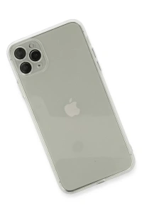 Apple iPhone 11 Pro Max Kılıf Fly Lens Silikon - Şeffaf