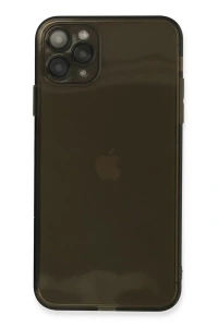 Apple iPhone 11 Pro Max Kılıf Fly Lens Silikon - Siyah