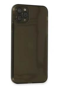 Apple iPhone 11 Pro Max Kılıf Fly Lens Silikon - Siyah