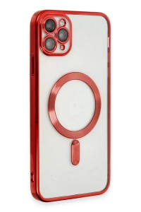 Apple iPhone 11 Pro Max Kılıf Kross Magneticsafe Kapak - Kırmızı