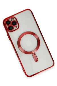 Apple iPhone 11 Pro Max Kılıf Kross Magneticsafe Kapak - Kırmızı