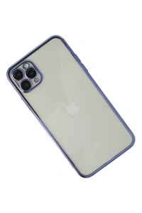 Apple iPhone 11 Pro Max Kılıf Lensli Silikon - Mor