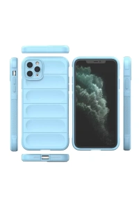 Apple iPhone 11 Pro Max Kılıf Optimum Silikon - Sky Blue