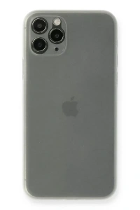 Apple iPhone 11 Pro Max Kılıf PP Ultra İnce Kapak - Beyaz