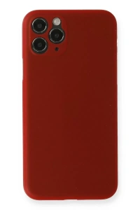Apple iPhone 11 Pro Max Kılıf PP Ultra İnce Kapak - Kırmızı