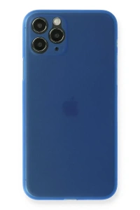 Apple iPhone 11 Pro Max Kılıf PP Ultra İnce Kapak - Mavi