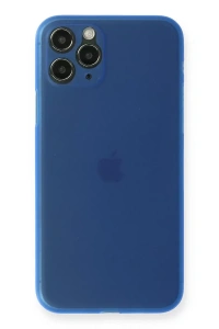 Apple iPhone 11 Pro Max Kılıf PP Ultra İnce Kapak - Mavi