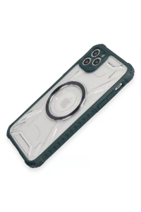 Apple iPhone 11 Pro Max Kılıf Prag Magneticsafe Kapak - Koyu Yeşil