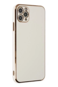 Apple iPhone 11 Pro Max Kılıf Volet Silikon - Beyaz