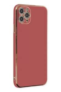 Apple iPhone 11 Pro Max Kılıf Volet Silikon - Kırmızı