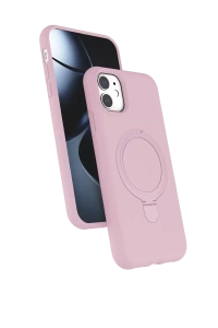Apple iPhone 11 Regal Magsafe Standlı Kapak - Açık Pembe