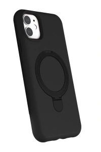 Apple iPhone 11 Regal Magsafe Standlı Kapak - Siyah